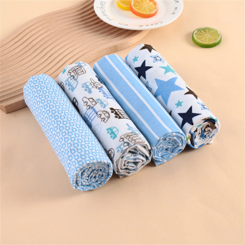 4Pcs Neutral Baby Swaddle Blanket Set