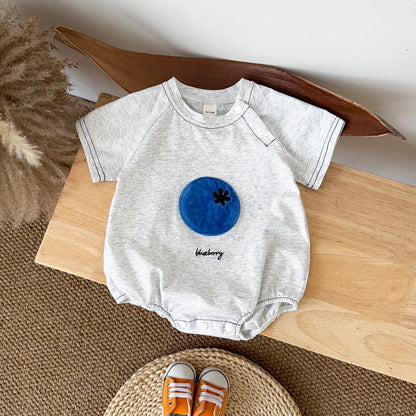 Summer Baby Bubble Romper Newborn Girl Clothing Fruit Patch Short Sleeved New Shorts Crawling Children 0-18M Boys Casual