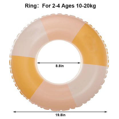 Rooxin Pool Float Swim Ring Tube Inflatable Swimming Seat Floating Ring Swimming Circle Beach Water Play Equipment