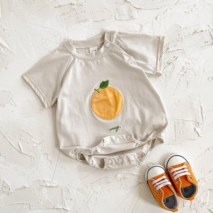 Summer Baby Bubble Romper Newborn Girl Clothing Fruit Patch Short Sleeved New Shorts Crawling Children 0-18M Boys Casual