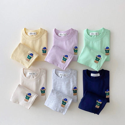 2PCS Baby Clothes Infant Top and Bottom Set Baby Boys Girls