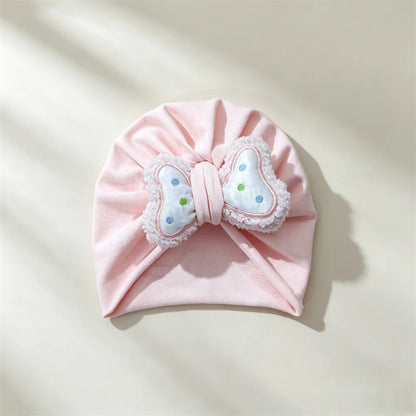 Cotton Baby Hat Fashion Bowknot Turban Knitted Baby Girl Hat Muslim Warm Infant Indian Hats Toddler Beanie Cap Kids Head Wrap