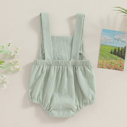 Sleeveless Duck Bodysuit Print Suspender Jumpsuit