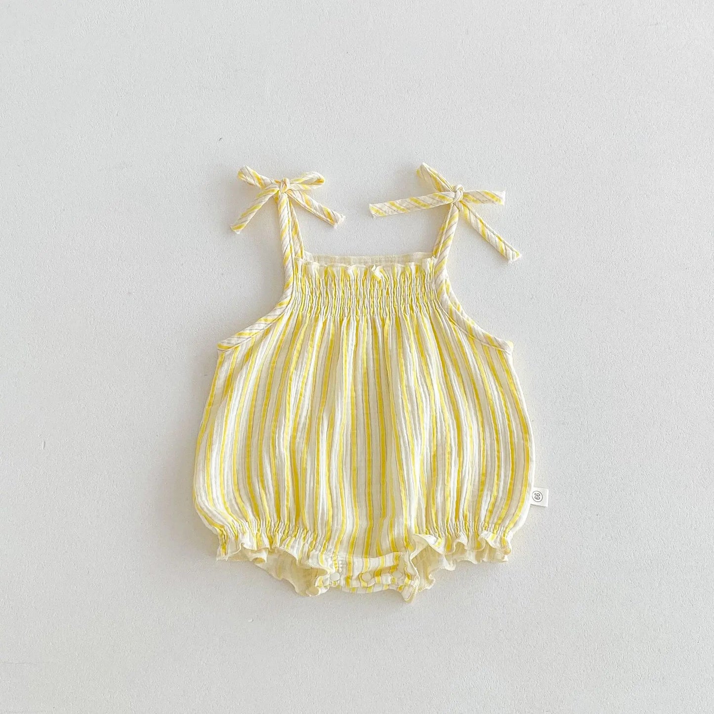 Summer Baby Girls Romper Clothes Newborn Baby Cotton Bodysuits Sleeveless Strap Jumpsuits Cute Sweet New Born Outfit