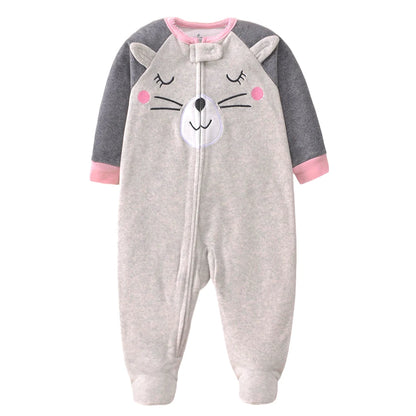 2026 Unisex Baby Romper Fleece Fabric Baby Boy Girl Clothes brands Newborn Baby Clothing infant Baby Jumpsuits Winter Romper