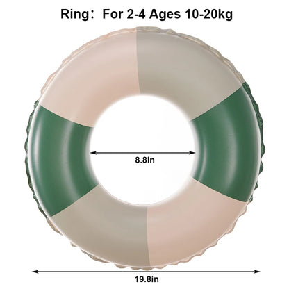 Rooxin Pool Float Swim Ring Tube Inflatable Swimming Seat Floating Ring Swimming Circle Beach Water Play Equipment