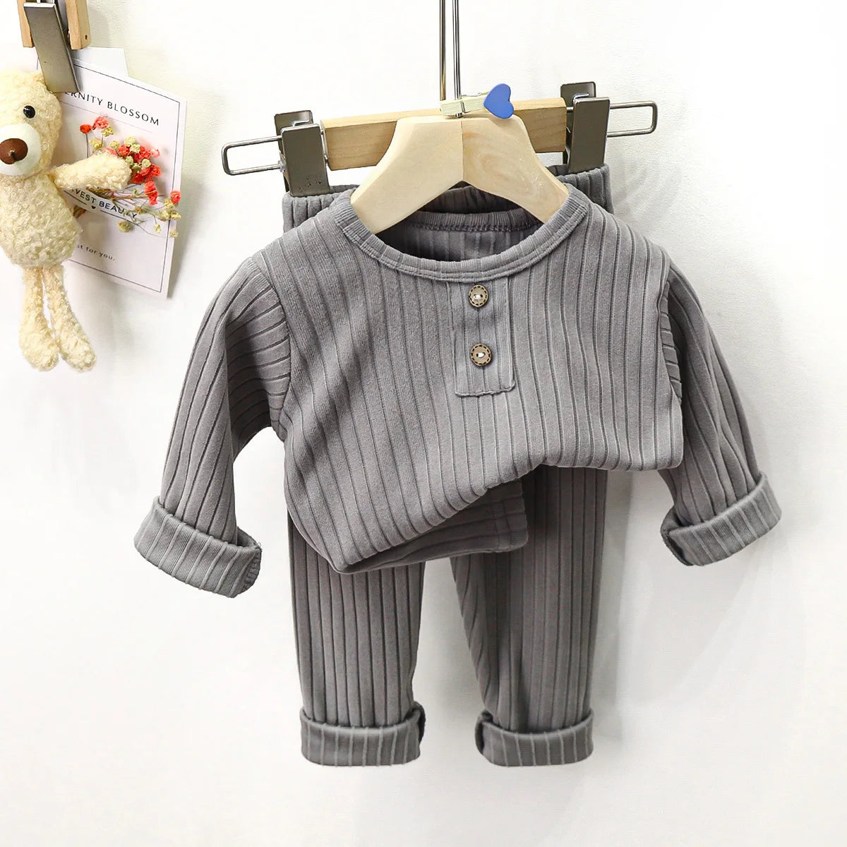 New Boys Baby Long Loungewear Children's Clothing Children's Underwear Set Autumn Clothes Toddler Home Clothes Baby Johns Sets