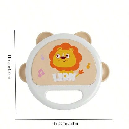 Baby Clapping Tambourine Delicate Tambourines Percussion Instrument Adorable Tambourines Handheld Tambourine Instrument For Kids