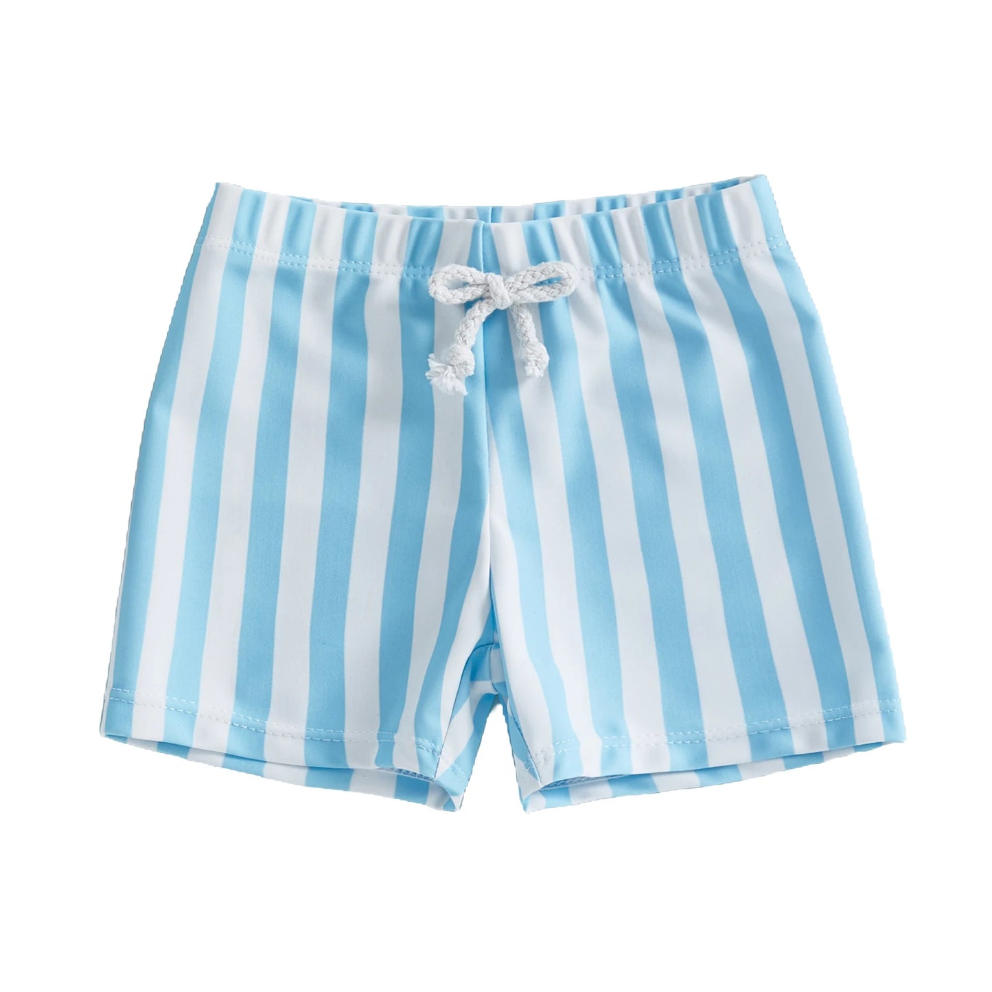 Swim Trunks Stripes Print Elastic Waist Beach Shorts Shorts Clothes